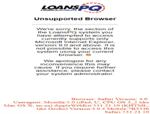 Tablet Screenshot of cs.loanspq.com